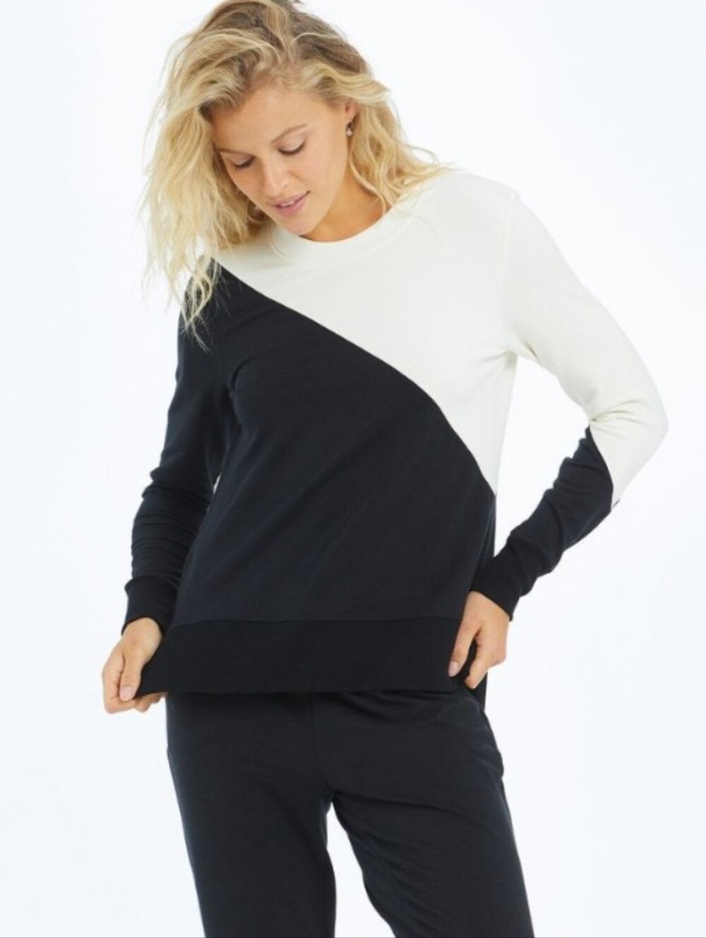 Summersalt The Softest French Terry Pullover Colorblock